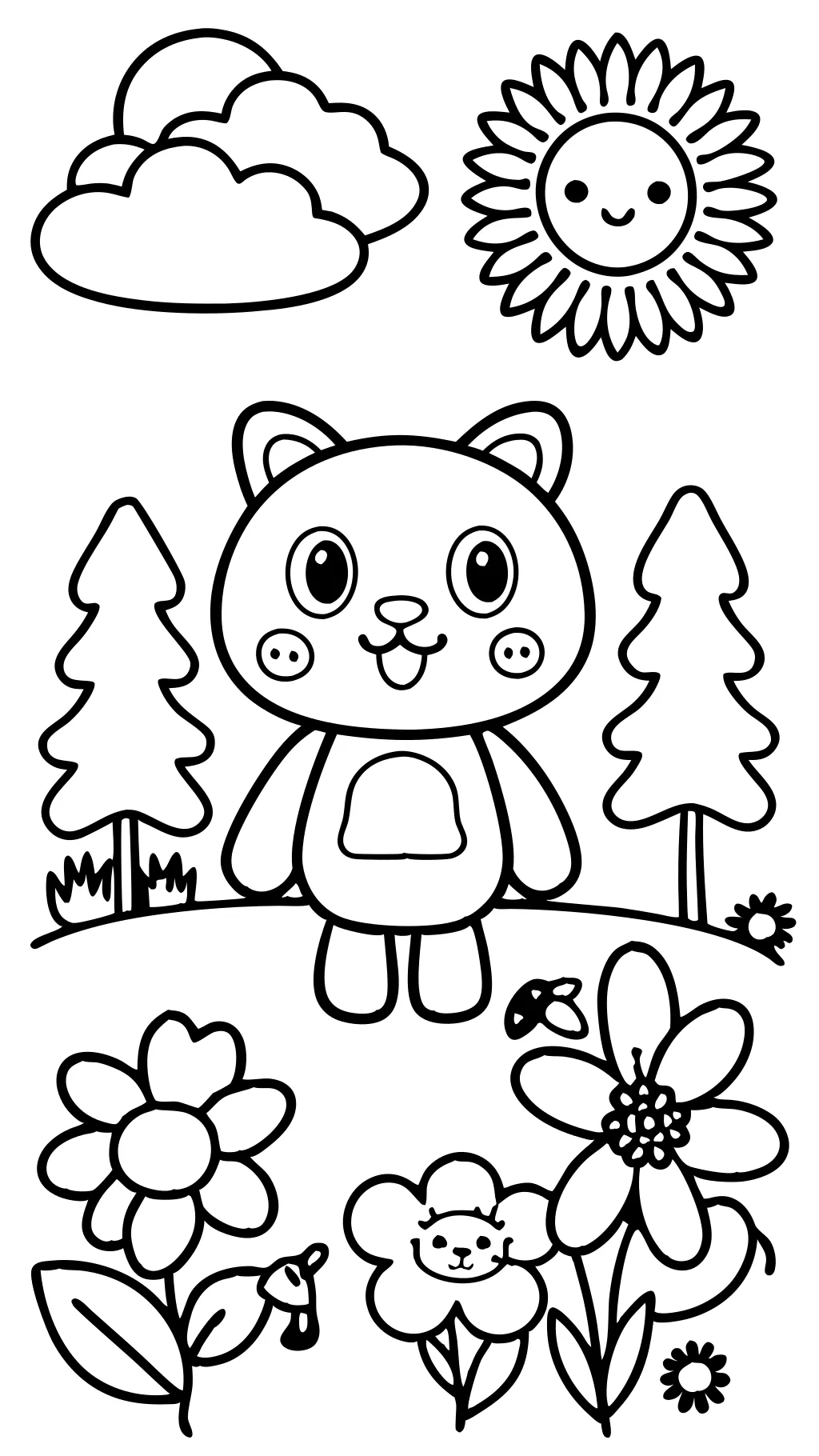 cute simple coloring pages